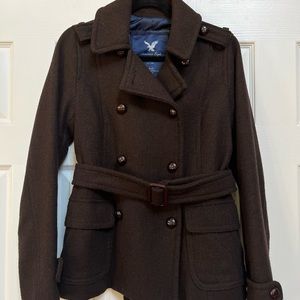 American Eagle Brown Peacoat